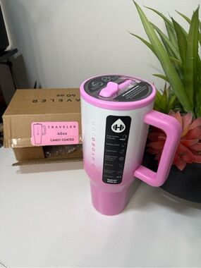 HydroJug Candy Coated Pink 40oz Traveler
